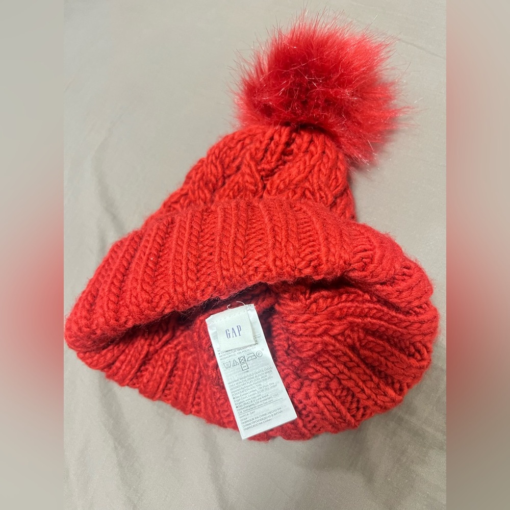 New Kangol Hat Quilted Bucket Hat Gap Cable Knit Poof Beanie pom pom hat - Picture 11 of 13